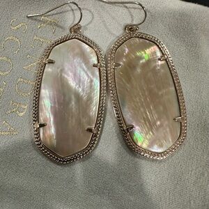 Brown Mother of Pearl Elle Earrings